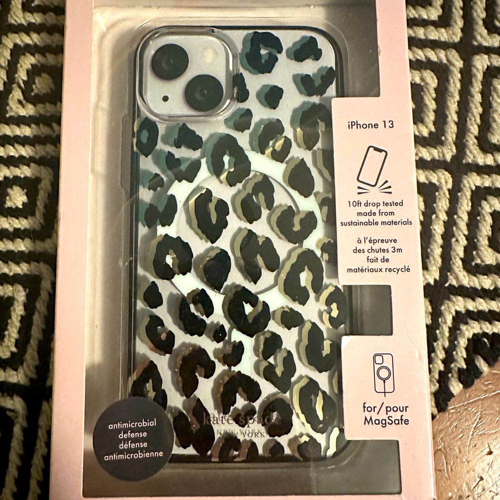Kate Spade iPhone 13 case Leopard Print